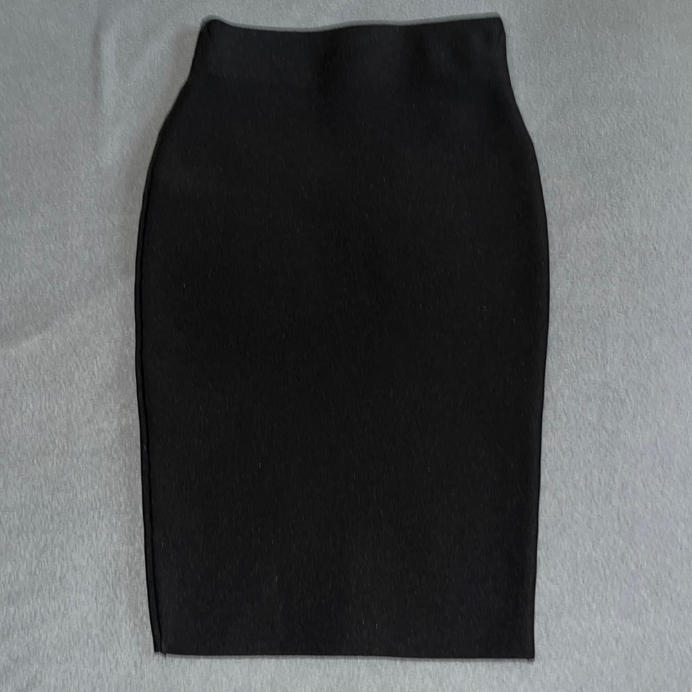 High waisted midi skirt pencil style